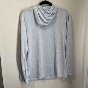 Nike Dri-Fit Long Sleeve Hoodie T-shirt Men's Large Light Grey